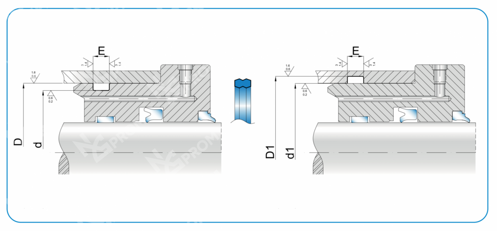 Статическое уплотнение SSA 80-74,4-5,3 (SSA 0800 0744 053 C0)