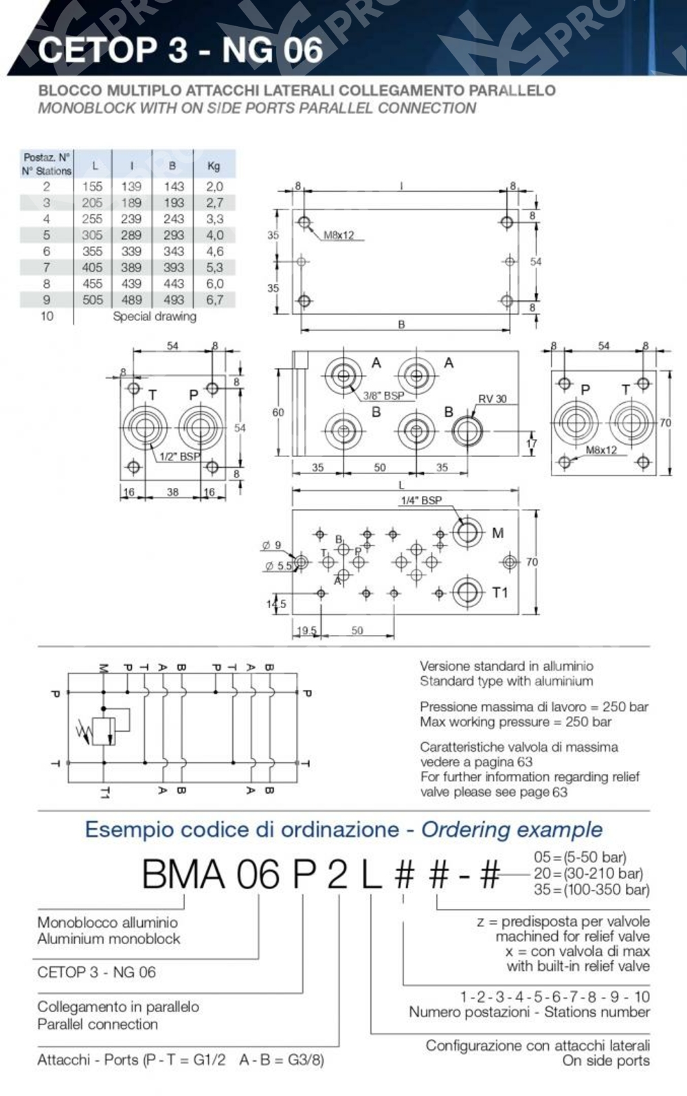 Плита монтажная BMA06P2L5X-05