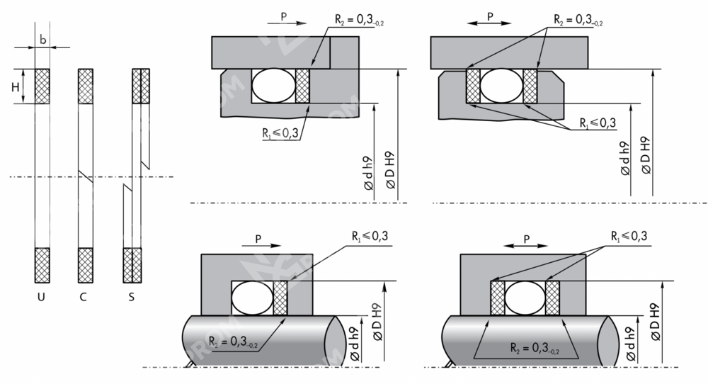 Кольцо защитное G5-030-040-1,5