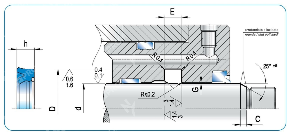 Манжета RSB2 85-100-11/12 (RSB2 0850 1000 110 CR)