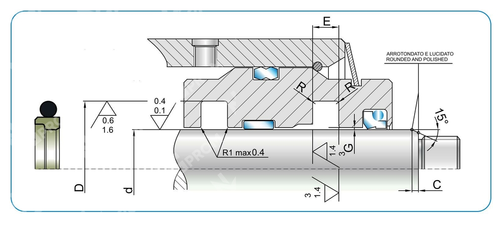 Уплотнения штока TSS 20-30,7-4,2 (TSS 0200 0307 042 TN)