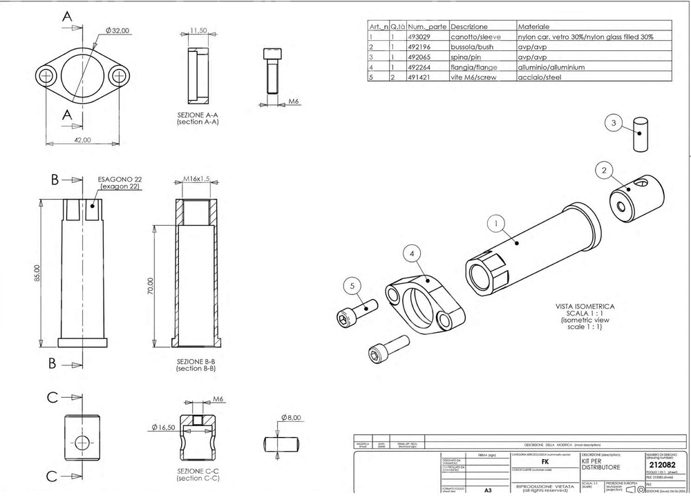 Переходник-адаптер Indemar для тросового исполнения P40,P80