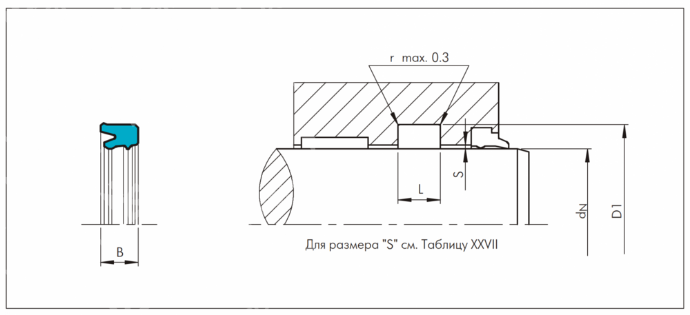 Манжета UR 125-145-14,5