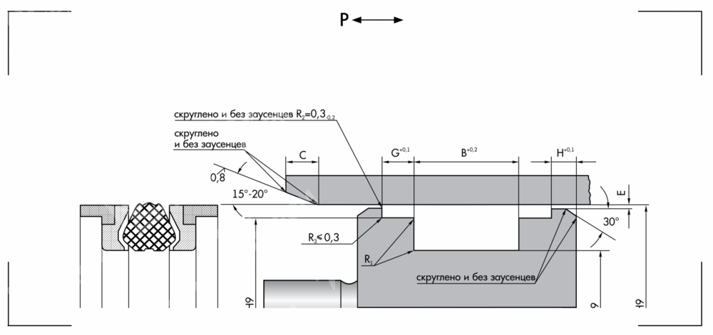 Уплотнение поршня PBM 70-50-22,4 (275196)