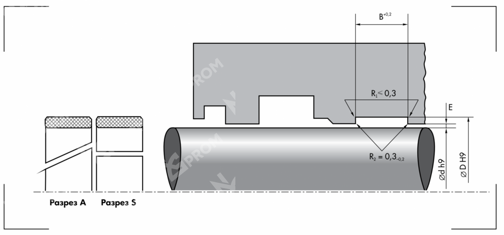 Направляющее кольцо 40-45-15 (G2-040-045-15)