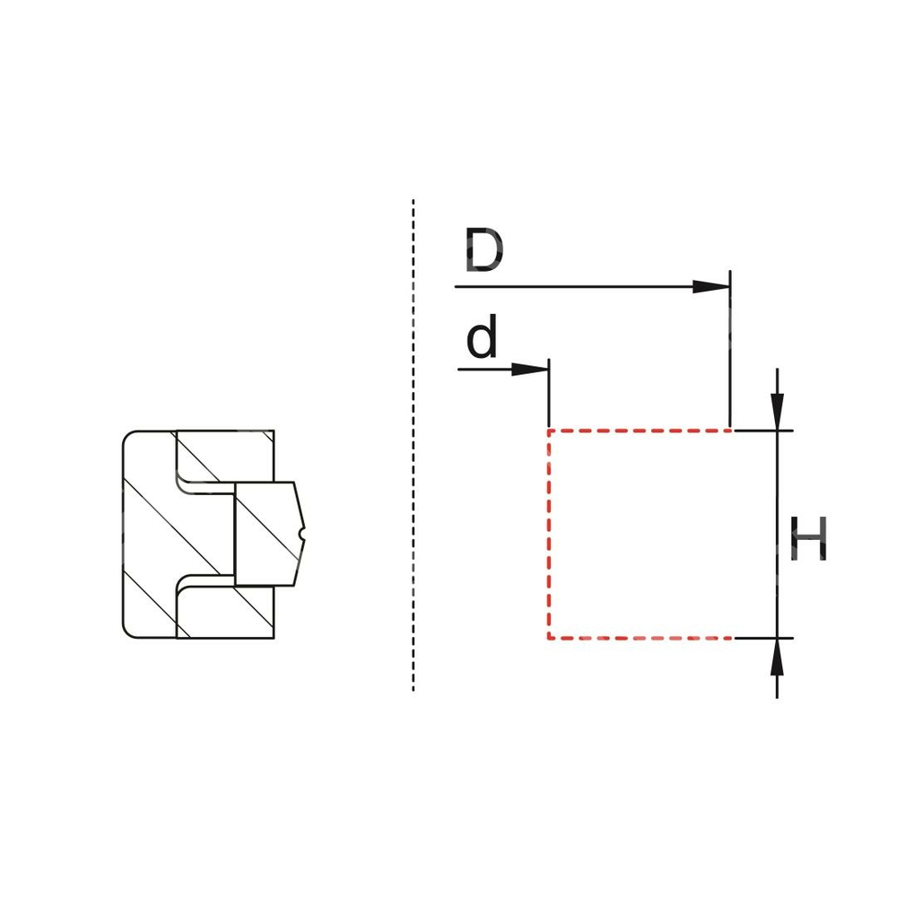 Уплотнение поршня PDP 138/2 (225-202-16)