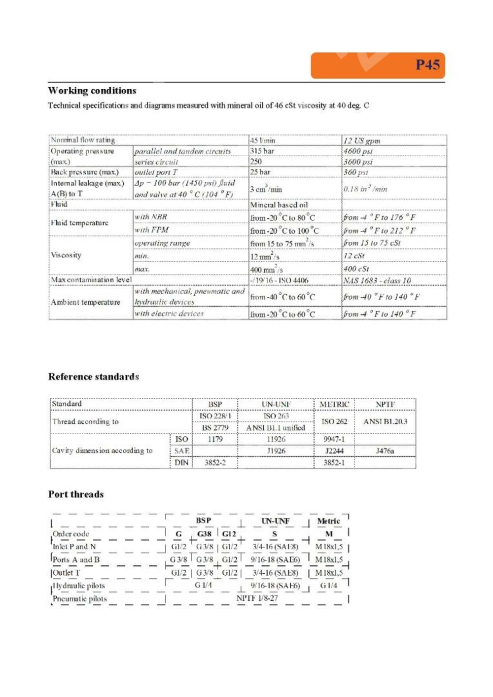 Гидрораспределитель 4P45-A1 KZ1 G