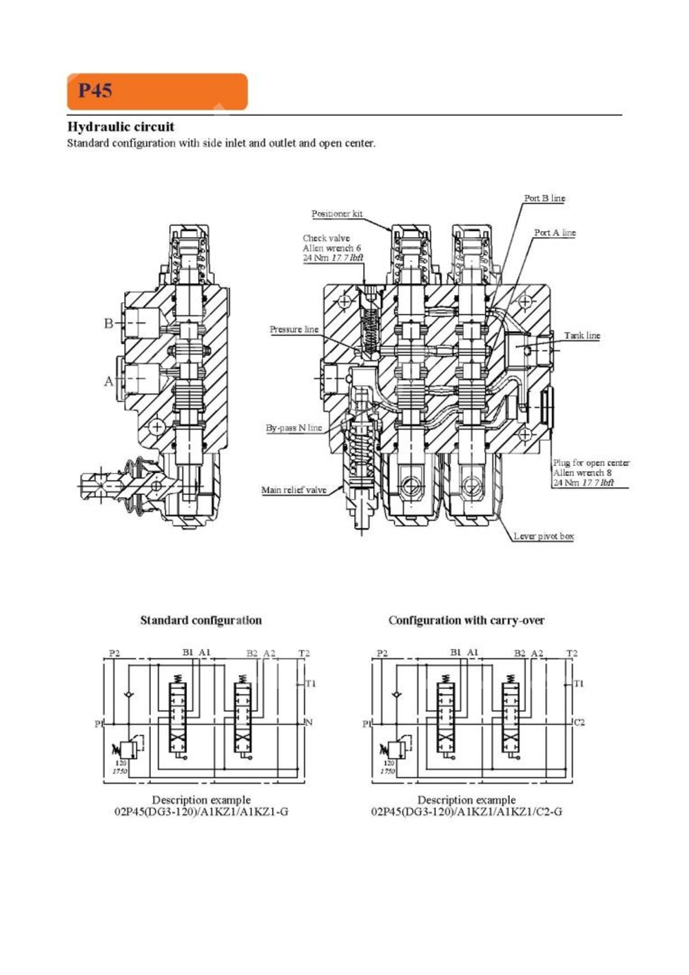 Гидрораспределитель 4P45-A1 KZ1 G