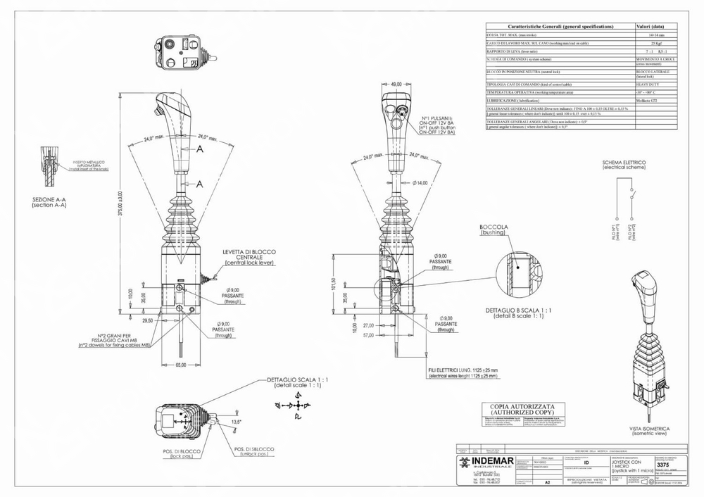Джойстик ID-3375 Indemar