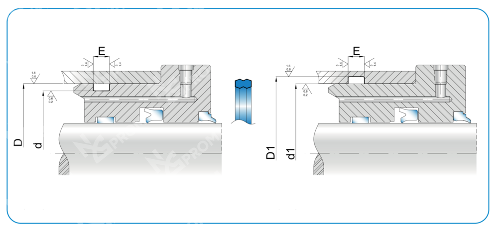 Статическое уплотнение SSA 35-31-5 (SSA 0350 0310 050 C0)