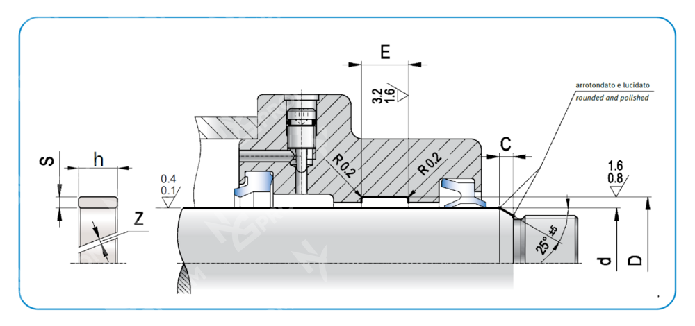 Направляющее кольцо ISA 30-33,8-5,6 (ISA 0300 0338 056 R3)