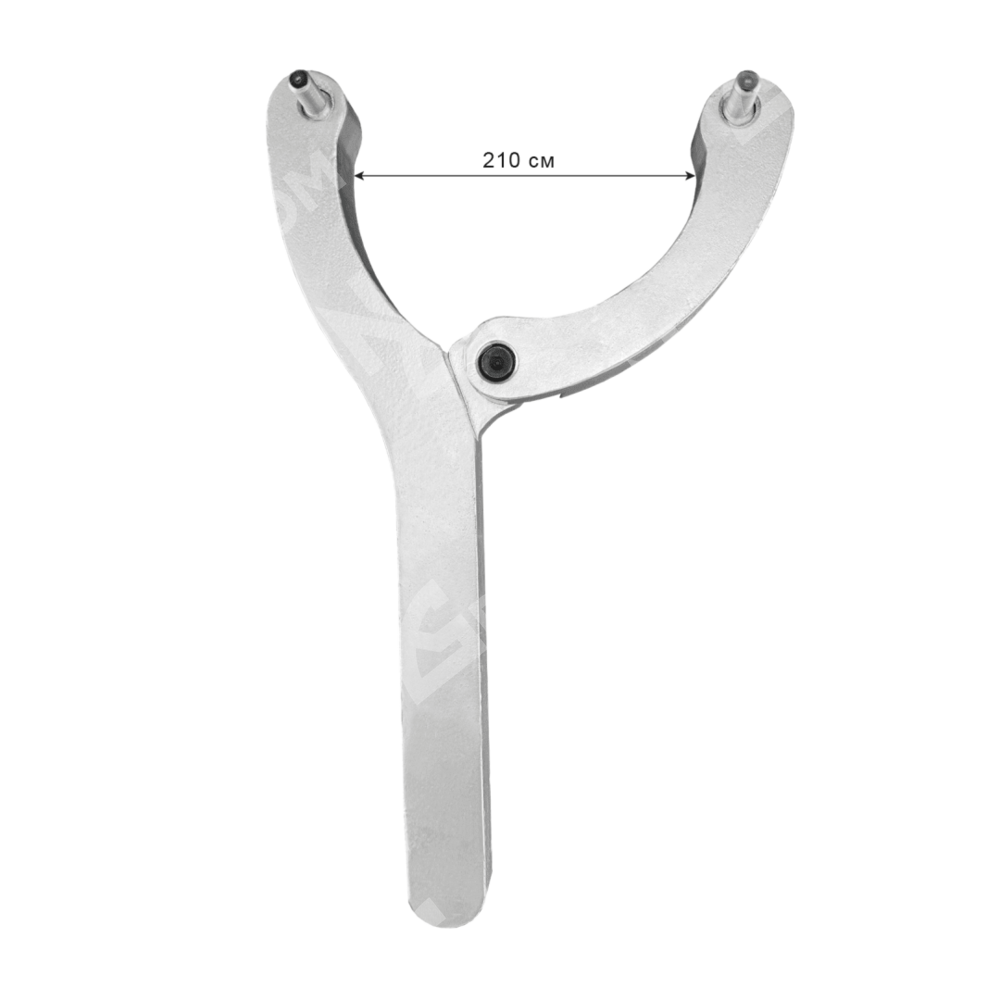 Универсальный ключ с двумя фиксаторами для разборки гидроцилиндров 20-210 мм. (Two retainers)
