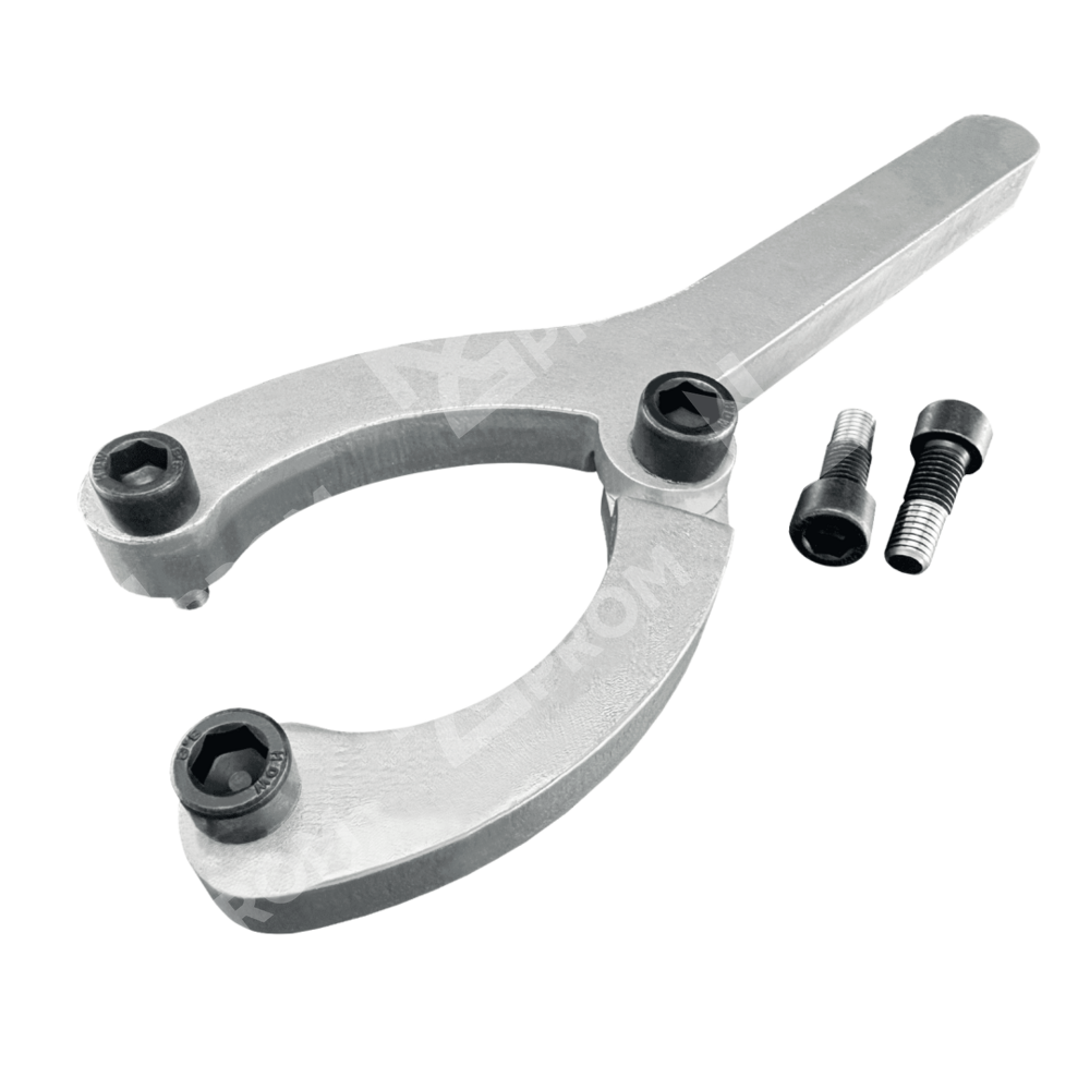 Универсальный ключ с двумя фиксаторами для разборки гидроцилиндров 30-245 мм. (Two retainers)