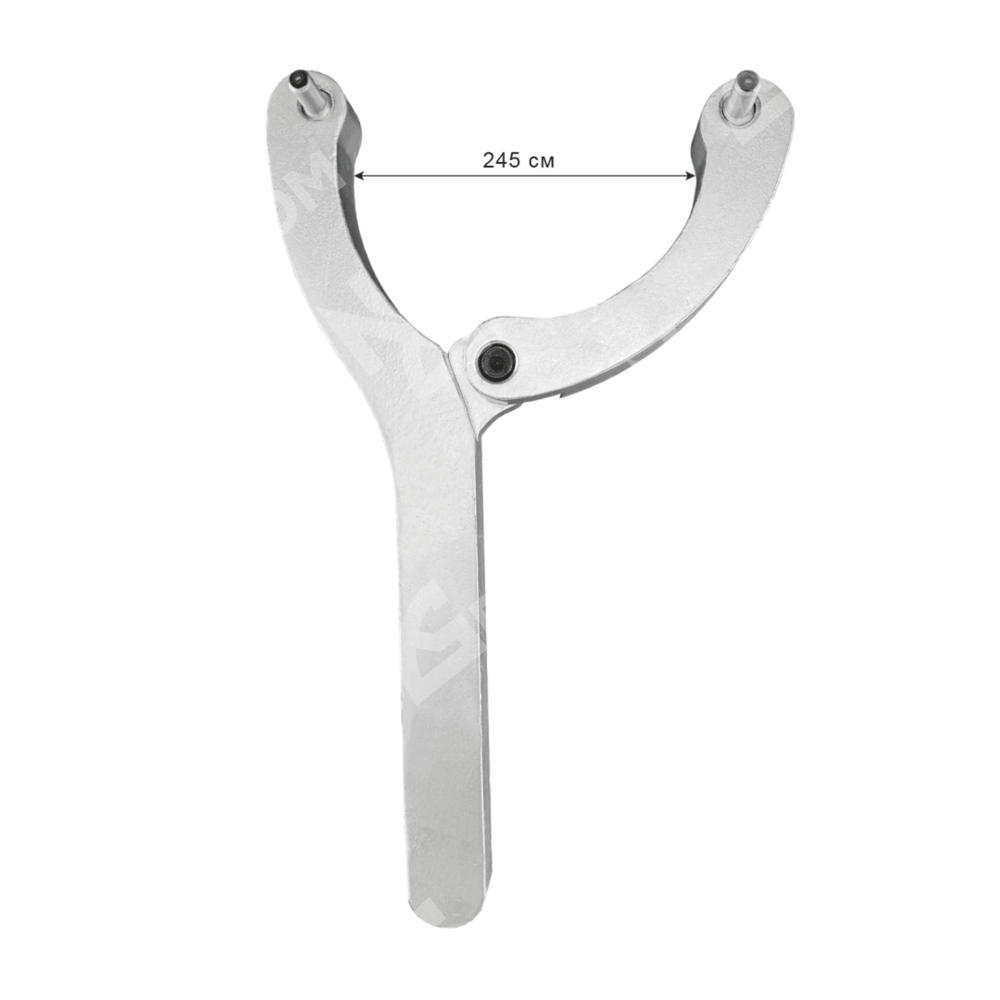 Универсальный ключ с двумя фиксаторами для разборки гидроцилиндров 30-245 мм. (Two retainers)