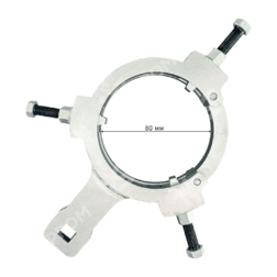 Универсальный ключ с тремя фиксаторами для разборки гидроцилиндров 80-145 мм. (Three retainers)