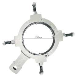 Универсальный ключ с четырьмя фиксаторами для разборки гидроцилиндров 235-305 мм. (Four retainers)