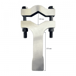 Гаечный ключ для разборки гидроцилиндров до 120 мм. длина рукоятки 375 мм (One latch wrench)