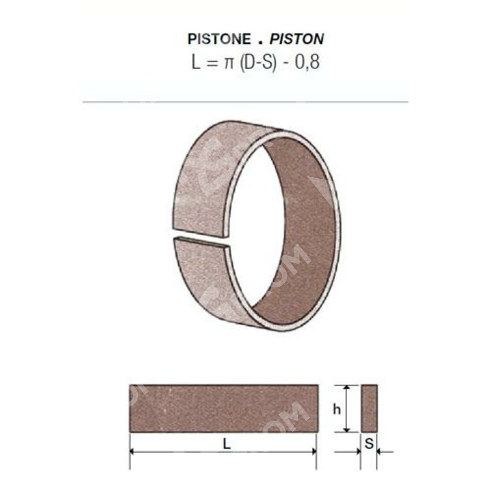 Направляющая лента NTB 9,7-2,5 (PTFE+Br40)