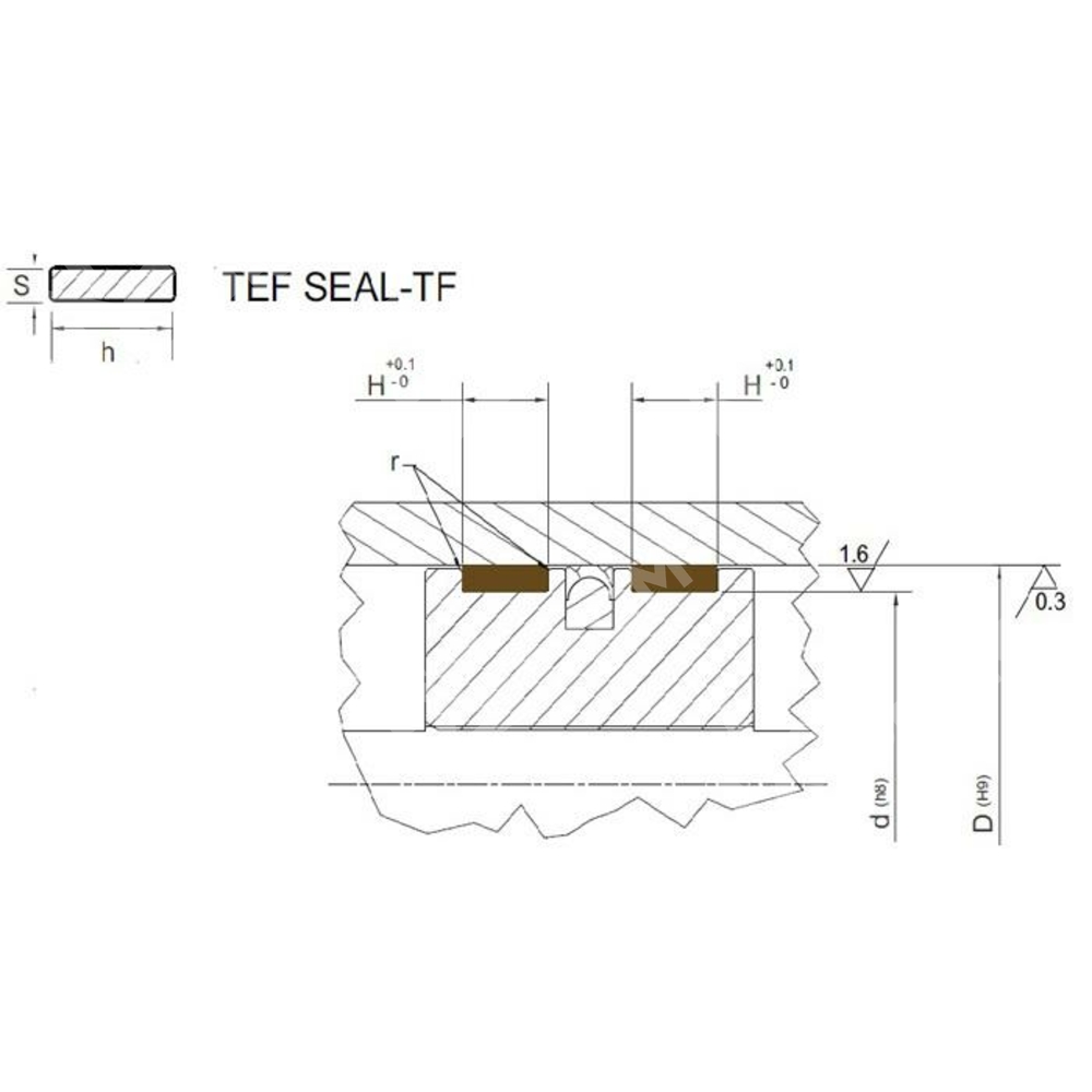 Направляющая лента NTB 9,7-2,5 (PTFE+Br40)