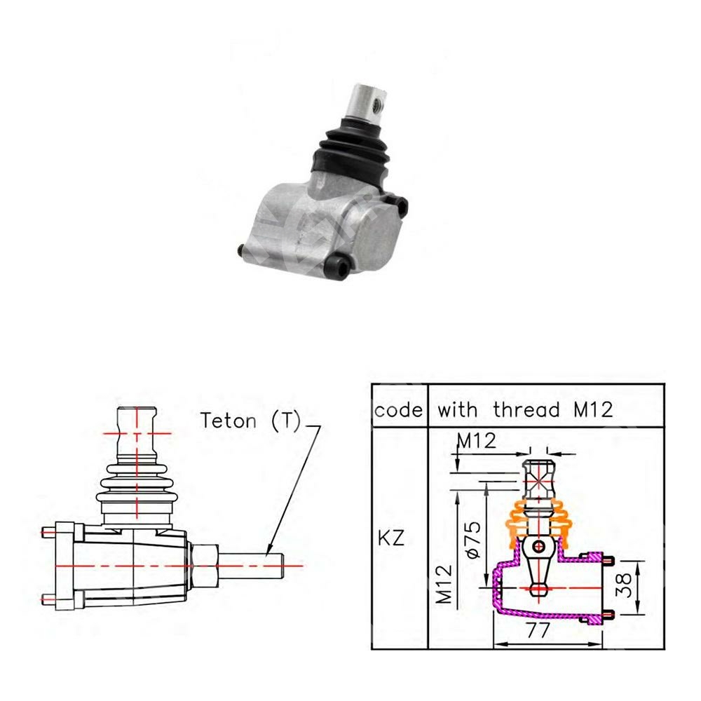 Рычажная система KZ1 для гидрораспределителя P120