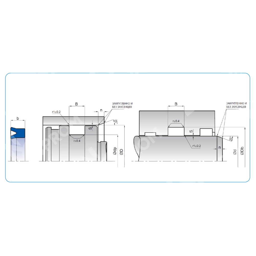 Манжета K21 25-33-5/6 (K21-025/2 PU)