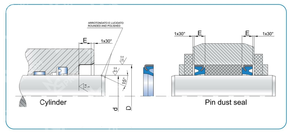 Грязесъемник армированный IWP 30-40-4 (IWP 0300 0400 040 CA)