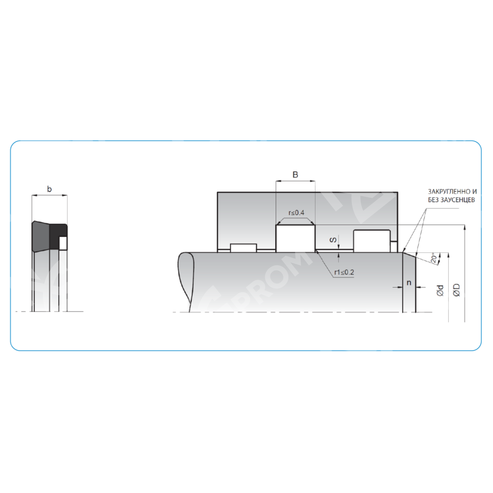 Уплотнение штока K37 55-65-10,5 (K37-055)