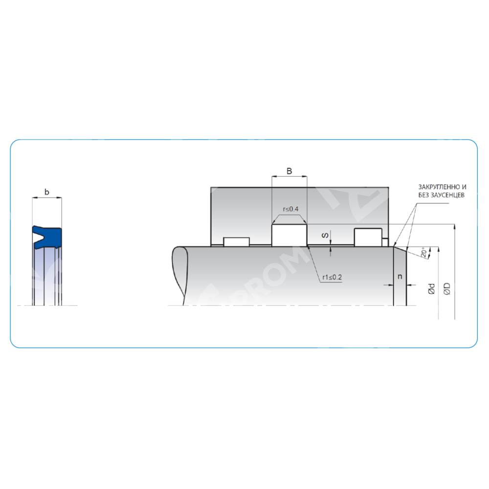 Манжета K33 172-187-12/13 (K33-172 PU)