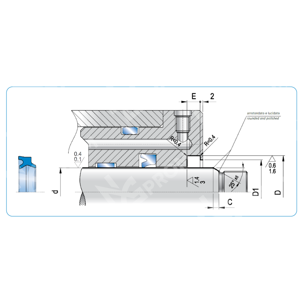 Грязесъемник DHS 25-31-4/7