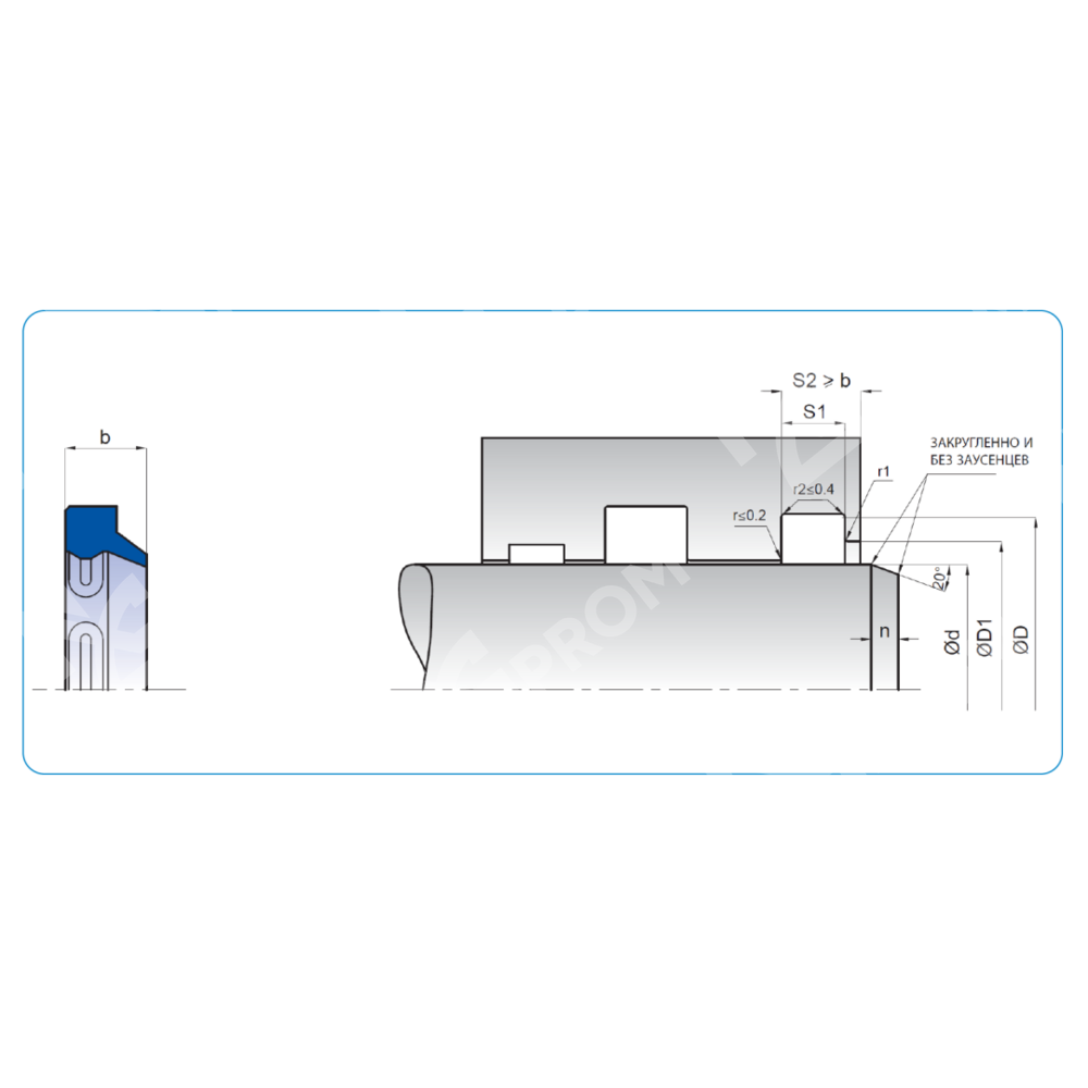 Грязесъемник K06 25-30-4/6 (K06-025/4 PU)