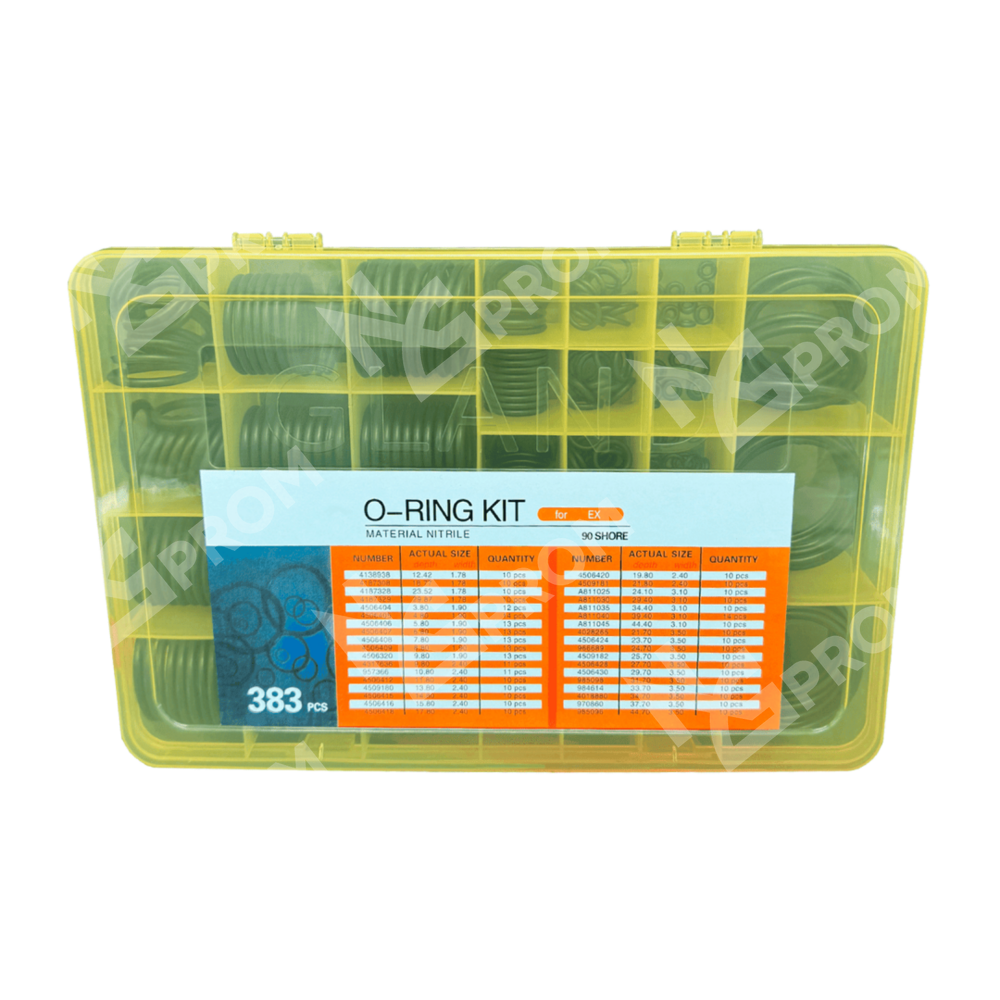 Набор уплотнительных колец O-Ring NBR90 383 шт для Hitachi