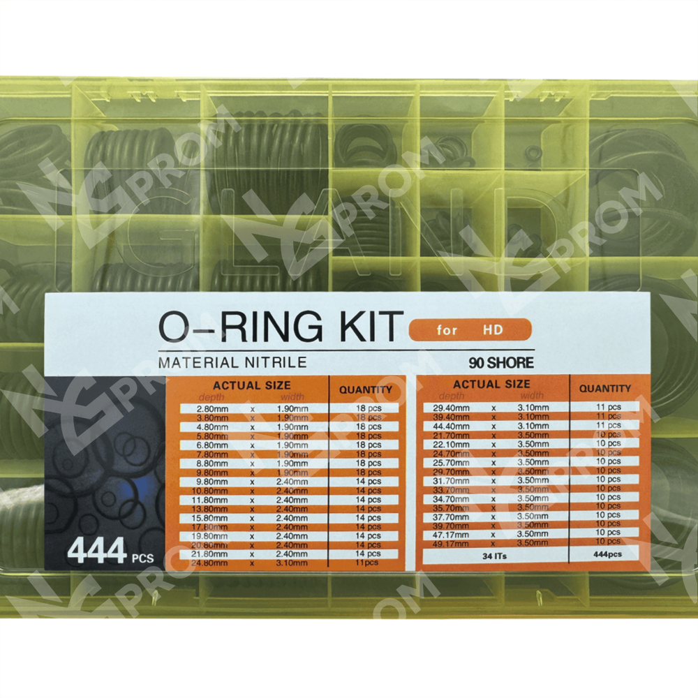 Набор уплотнительных колец O-Ring NBR90 444 шт для Kato