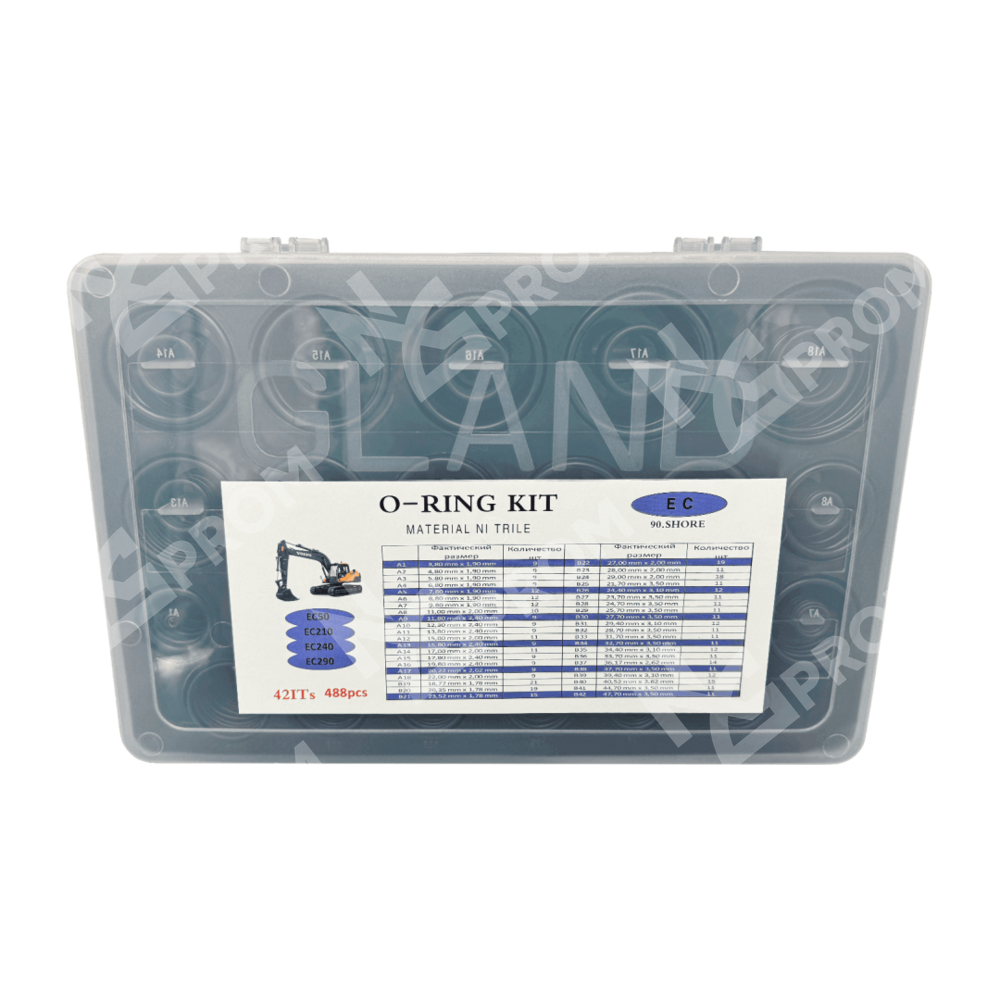 Набор уплотнительных колец O-Ring NBR90 488 шт для Volvo