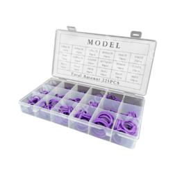 Набор уплотнительных колец O-Ring NBR70 225 шт фиолетовый