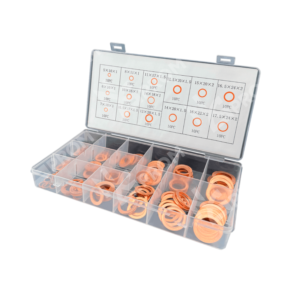 Набор медных шайб 150 шт