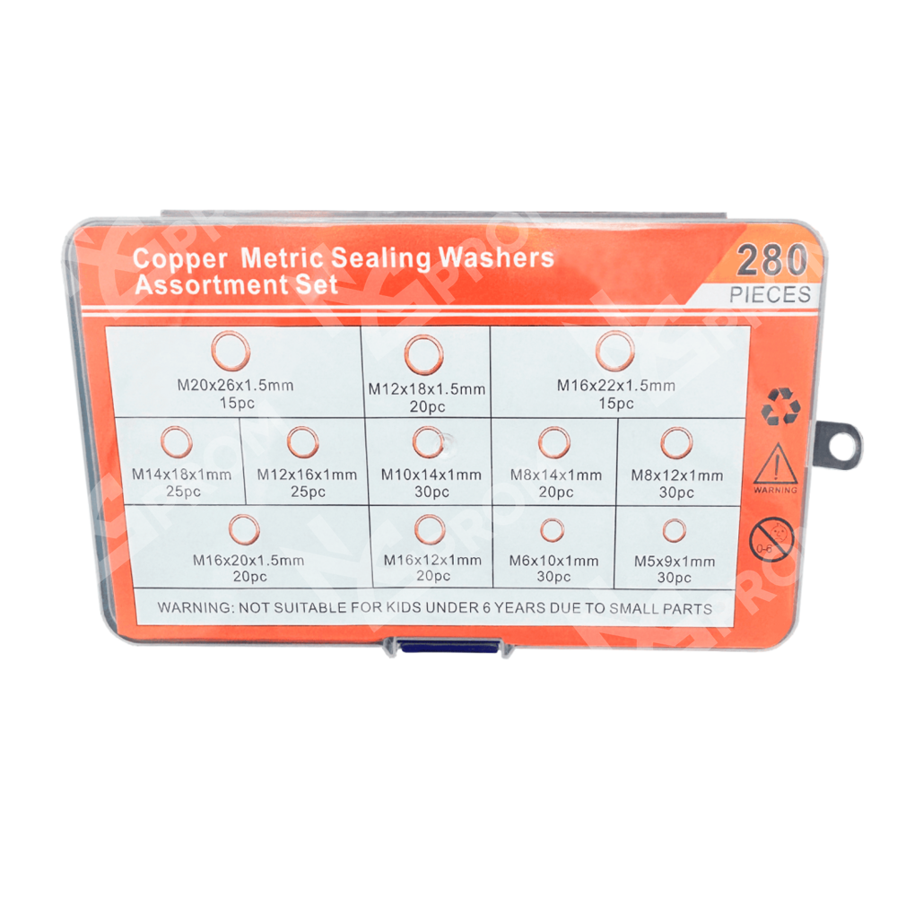 Набор медных шайб 280 шт