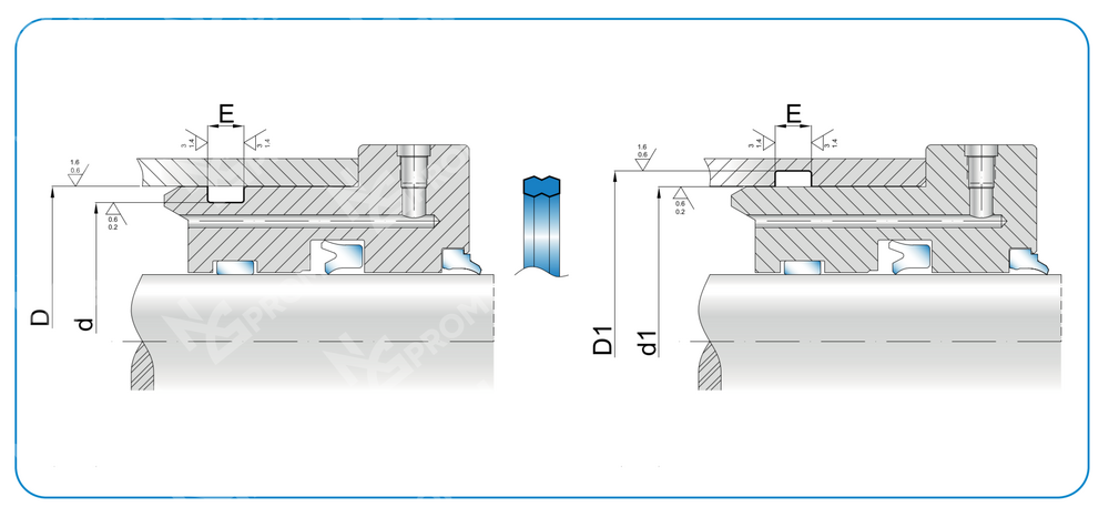 Статическое уплотнение SSA 80-73,8-4,5 (SSA 0800 0738 045 C0)