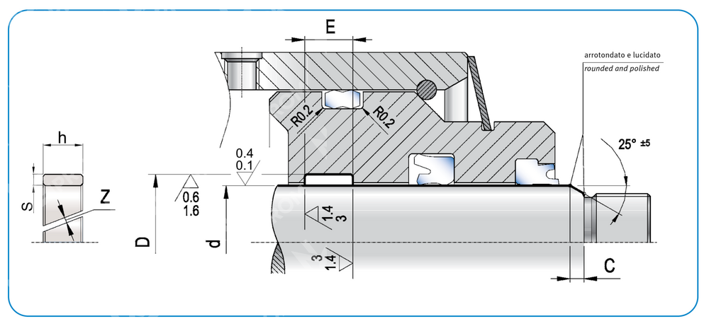 Направляющее кольцо K68 48-54-9,5/9,7 (K68-048)