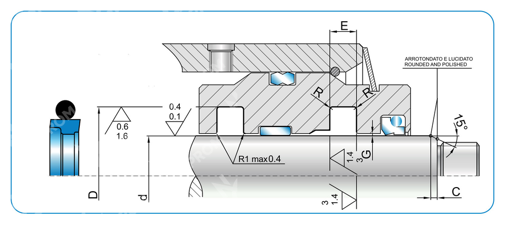 Уплотнения штока TSS/P 20-27,3-3,2 (TSS/P 0200 0273 032 EN)