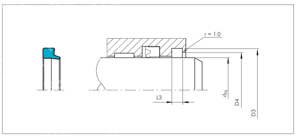 Грязесъемник PW 170-178,6-5,3 (PW 170/1B)