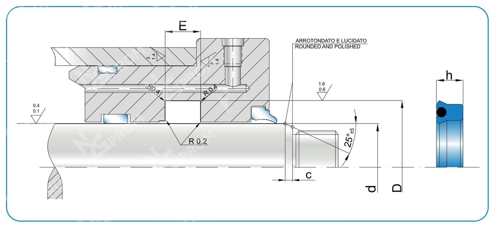 Манжета RPO 55-65-12/13 (RPO 0550 0650 120 CN)