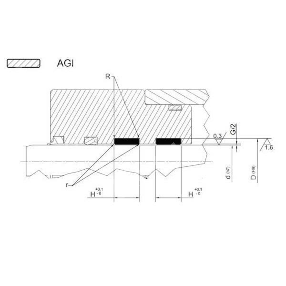 Направляющее кольцо AGI 230 (230-236-19,2)