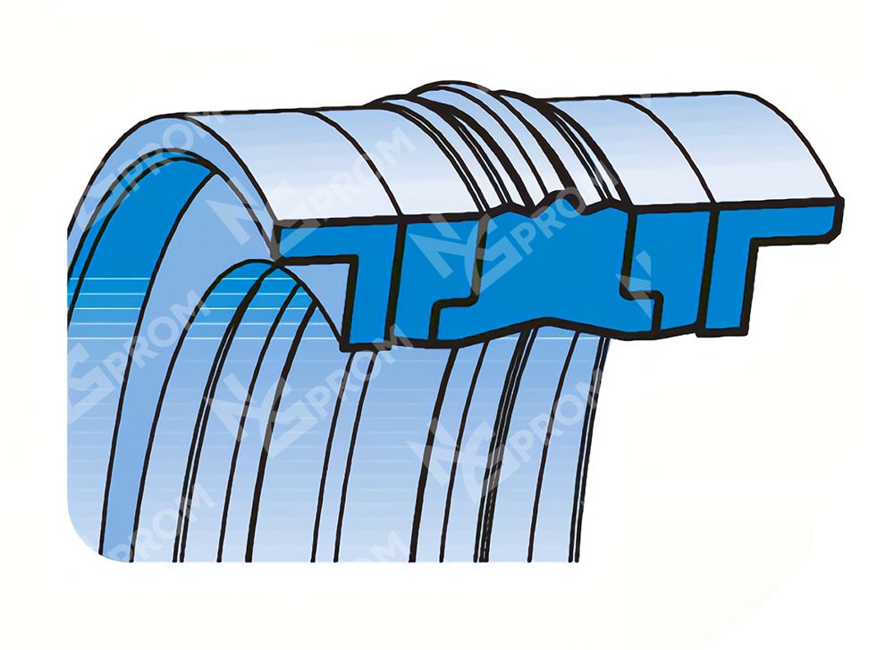 Уплотнение поршня KDSA 90-76-22,5/5,2 (KDSA 0900 0760 225 CX)