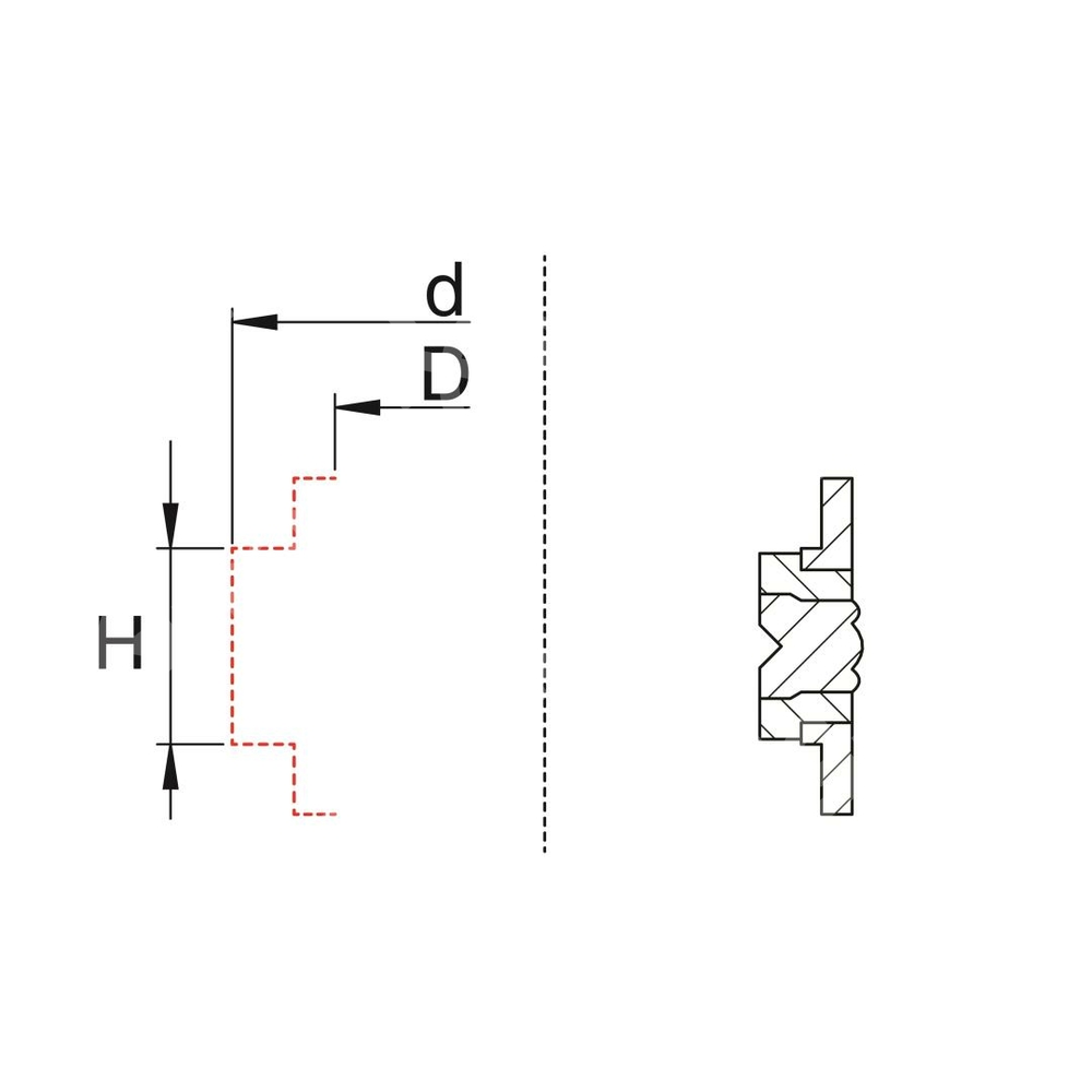 Уплотнение поршня TPS/G 9516/1 (130-113-26,5)