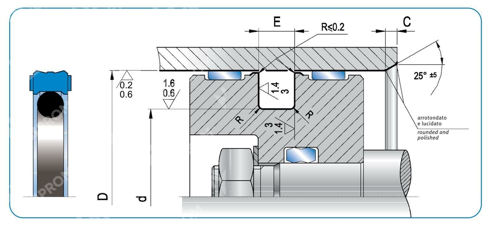 Уплотнение поршня PSO 15-10,1-2,2 (PSO 0150 0101 022 CN)