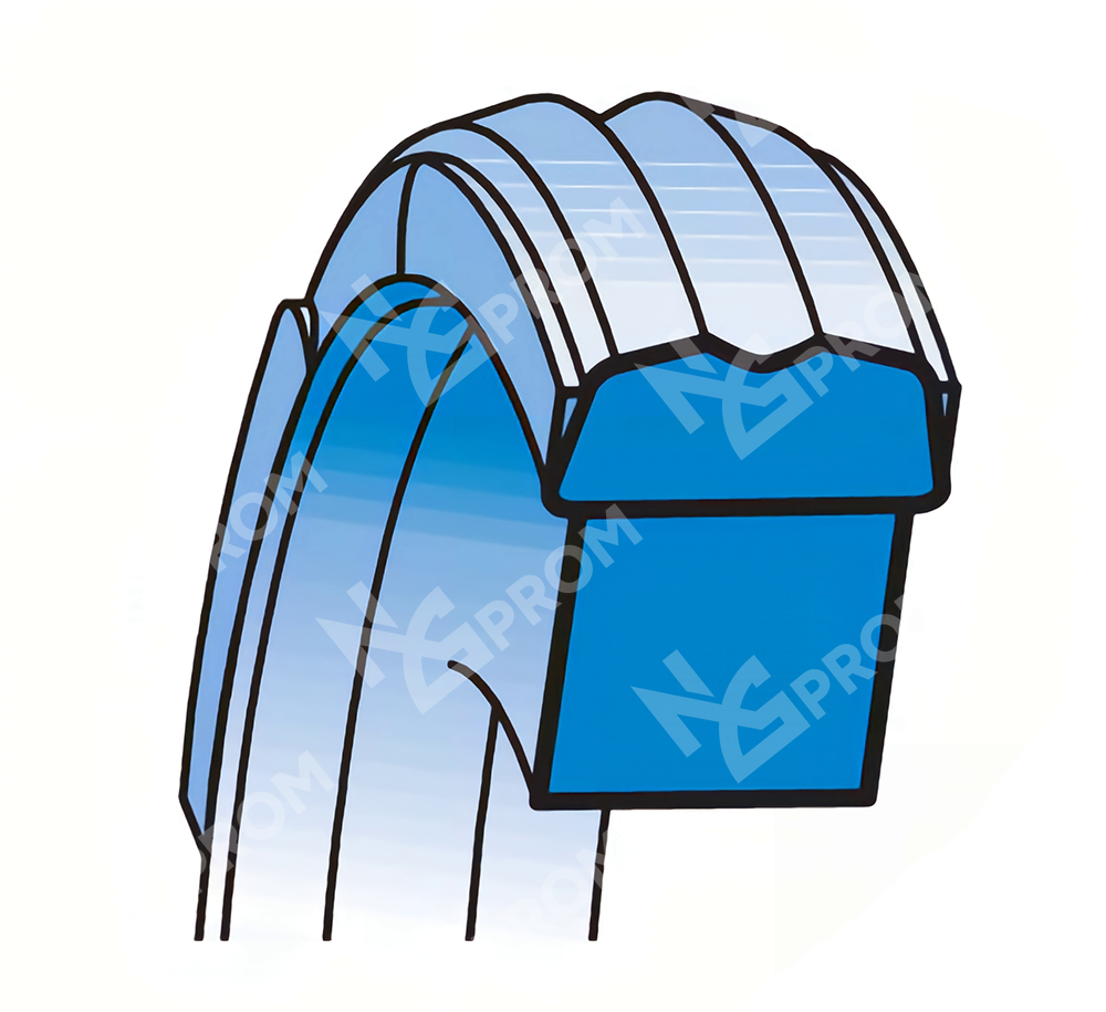 Уплотнение поршня PSQ 125-109,5-6,3 (PSQ 1250 1095 063 CN)