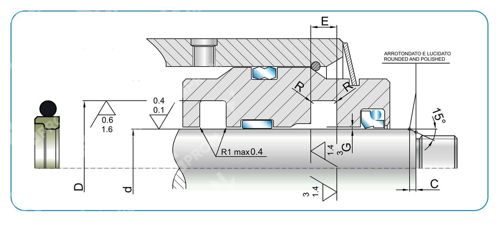 Уплотнения штока TSS 12-19,3-3,2 (TSS 0120 0193 032 TN)
